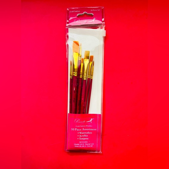 Pennelli Gold Taklon Paint Brushes (7 brushes) - Picture 1 of 4